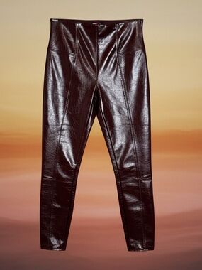 SPANX Faux Leather Leggings - Ruby